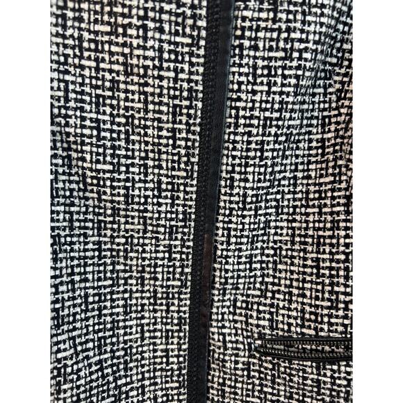 Lafayette 148 New York Black Multi Caridee Weave Blazer Black/white Size M - Picture 8 of 8